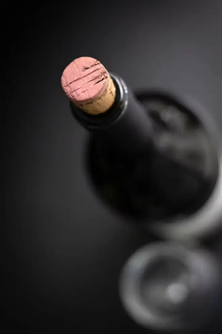 Cork on a wine bottle, Provence wine estate